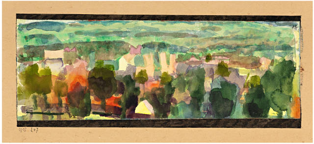 Paul Klee : Landschaft aus der Umgebung v. Fryburg, 1915 - Werknummer 1915.247 
