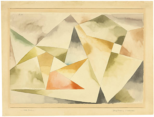 Paul Klee : Gebirgsbewegung (3= und 4=takt), 1928 - Werknummer 1928.188 (J 8) 