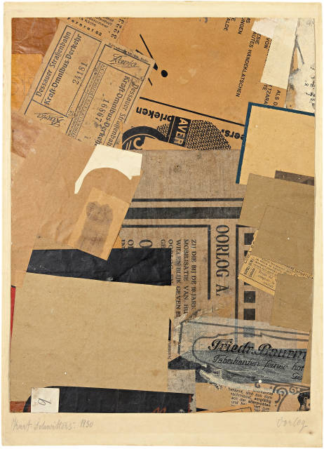 Kurt Schwitters  : Oorlog - Krieg/War , 1930