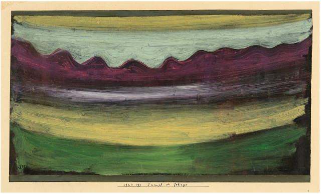 Paul Klee : Sumpf im Gebirge, 1924 - Werknummer 1924.199 