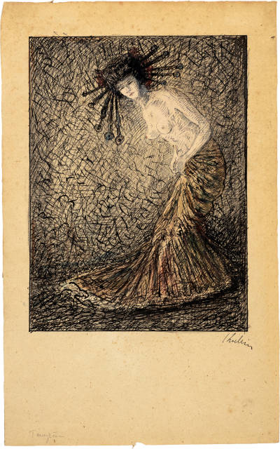 Alfred Kubin : Tänzerin, circa 1910