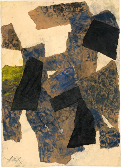 Hans Arp : Papiers déchirés et colorés, 1946