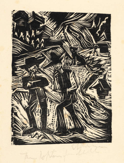 Ernst Ludwig Kirchner : Zwei Bauern, 1918 