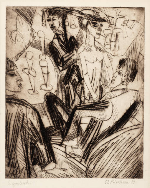 Ernst Ludwig Kirchner  : Bartanz , 1914