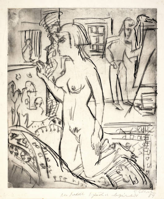 Ernst Ludwig Kirchner  : Das Modell , 1924