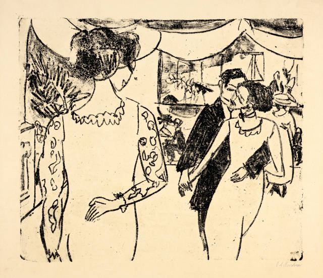 Ernst Ludwig Kirchner : Tanzsaal Weisser Hirsch, Dresden, 1911 