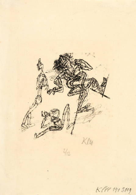 Paul Klee : Tragödie auf Stelzen, 1912