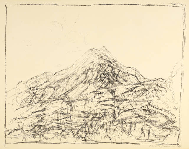 Alberto Giacometti : Pizzo della Margna vu de la maison des ..., 1957, published 1958