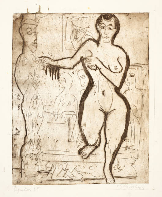 Ernst Ludwig Kirchner : Nackte Frau, 1926 