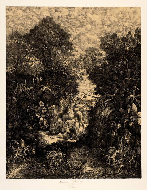 Rodolphe Bresdin : Le bon samaritain, 1867, printed 1882
