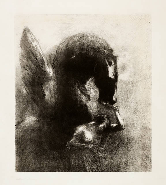 Odilon Redon : Pégase captif, 1889