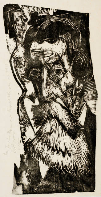 Ernst Ludwig Kirchner : Kopf Ludwig Schames, 1918 