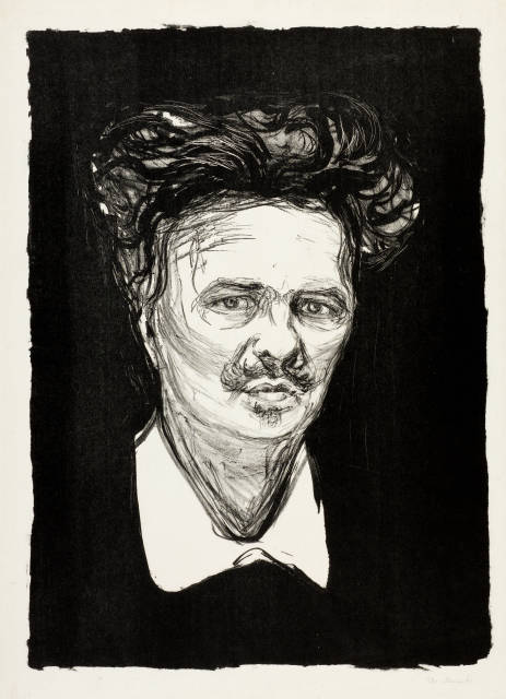 Edvard Munch  : August Strindberg , 1896