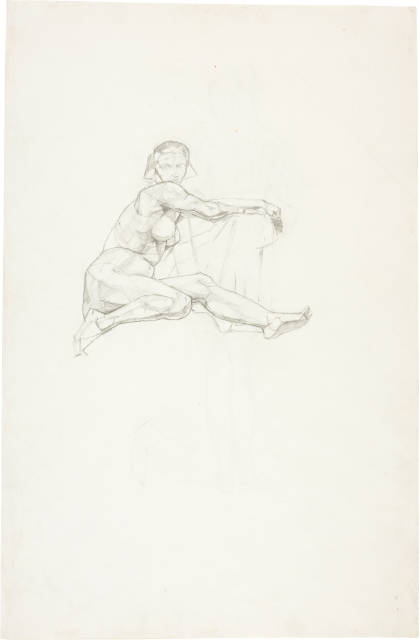 Alberto Giacometti : Nu assis (recto) - Nu debout (verso), 1923 