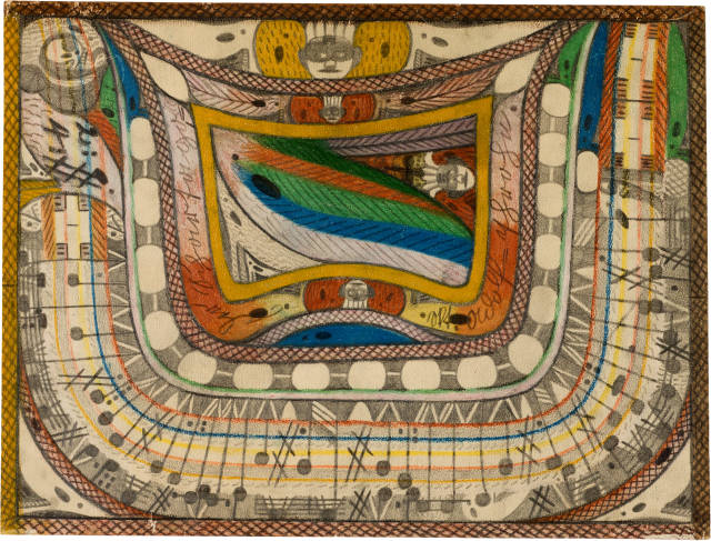 Adolf Wölfli : Der Schartago = Skt. Adolf = Thron, 1920