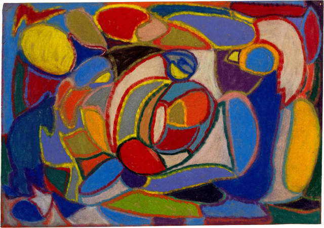 Adolf Hölzel : Madonna in Landschaft, circa 1920
