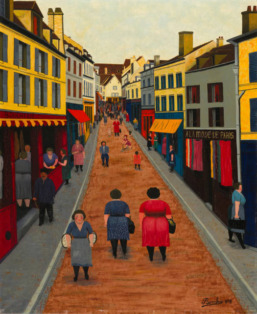 Camille Bombois : La rue Saint-Pierre à Tonnerre,  