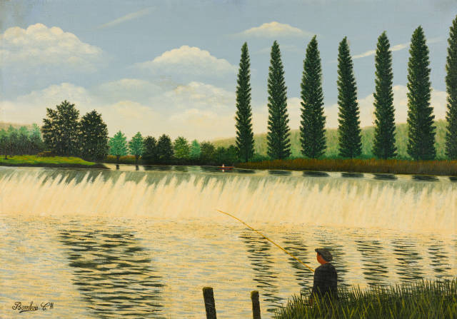 Camille Bombois : Tonnerre. La cascade sur l'Armançon,  