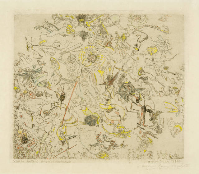 James Ensor : Diables rossant anges et archanges, 1888
