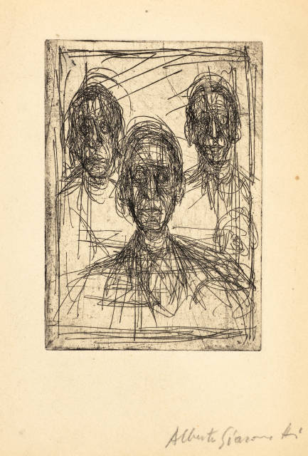 Alberto Giacometti : Triple portrait de Pierre Loeb I, 1949/1950 