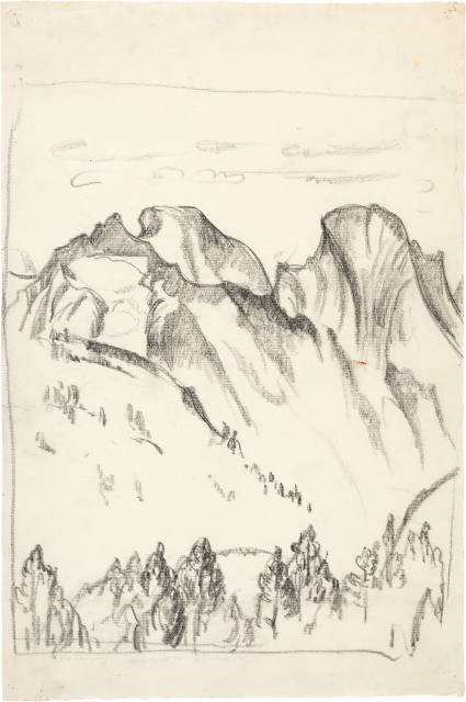 Giovanni Giacometti : Badile e Cengalo, Um 1930 