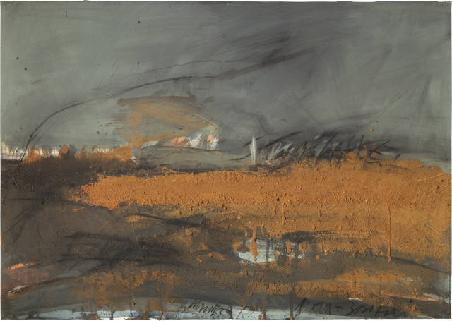 Rolf Iseli : Triptychon Erde zerstört, Nr. 1, 2 und 3, 1985