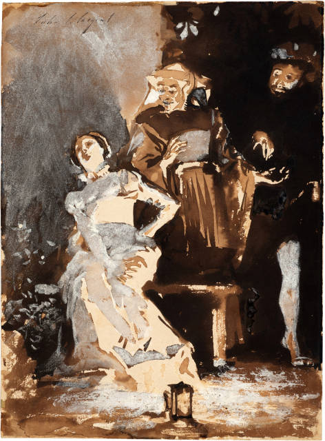John Singer Sargent : Faust and Marguerite, circa 1895