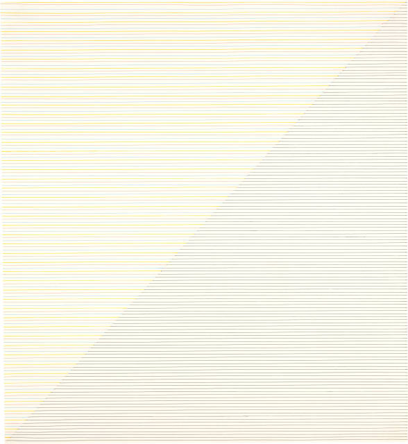 Sol LeWitt : Parallel Straight Lines from a Diagonal, 23 January 1973