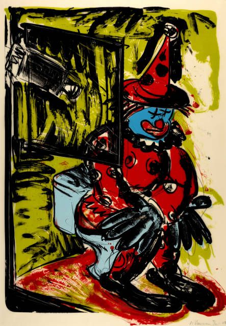 Bruce Nauman : Clown Taking a Shit, 1988