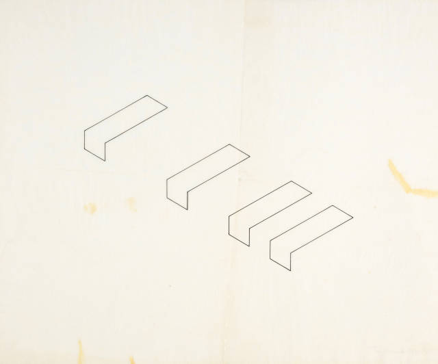 Fred Sandback  : Untitled , 1968-1974