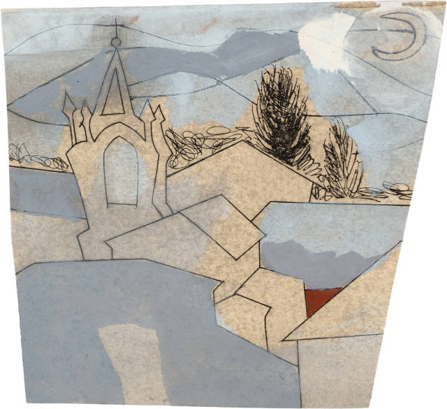 Ben Nicholson : Italian Mountain Village Variation No 3, 1965 