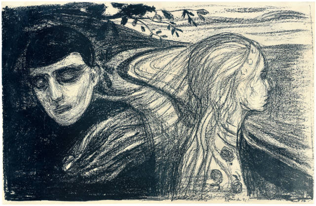 Edvard Munch : Loslösung II - Separation II, 1896