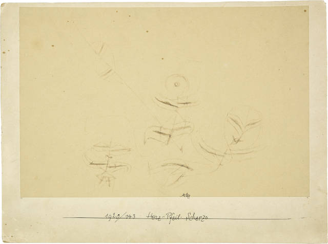 Paul Klee : Herz-Pfeil-Scherzo, 1920 - Werknummer 1920.143 