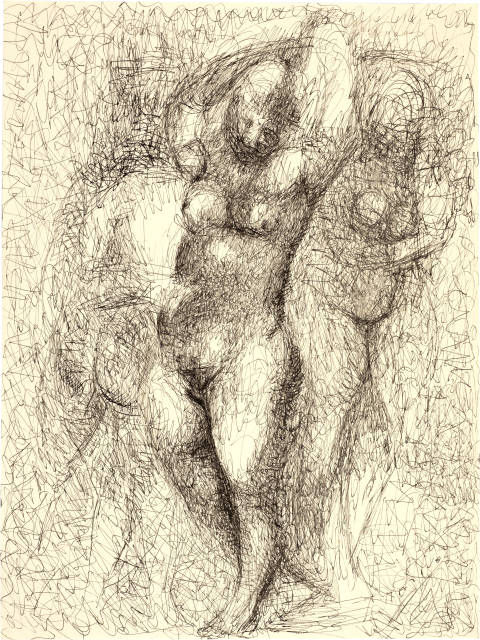 Marino Marini : Tre nudi, 1943 