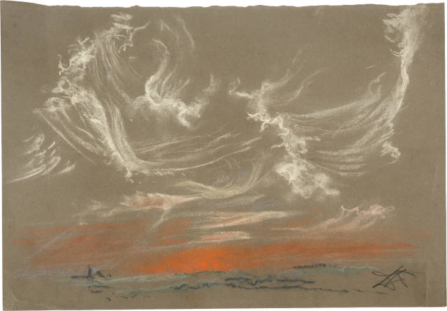 Otto Dix : Windwolke, circa 1912