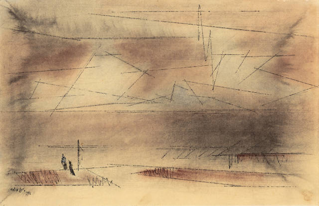 Lyonel Feininger : Lonely Shore, 1952