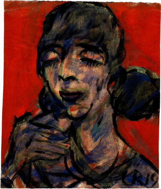 Christian Rohlfs : Weiblicher Kopf, 1919 