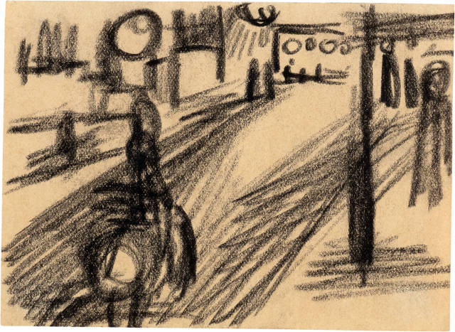 August Macke : Auf der Strasse 6, 1914 