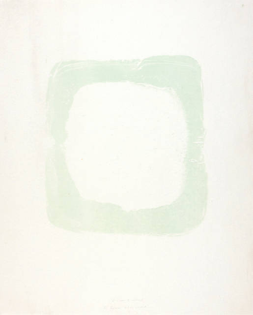 Gotthard Graubner : Grünes Kissen (Green Cushion Painting), 1969