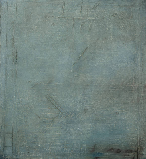 Karl Fred Dahmen : Furchenbild türkis, 1980