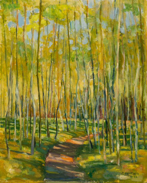 Franz Gertsch : Kleiner Bremgartenwald II, 1946 