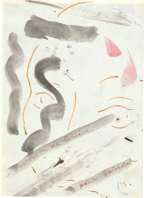 Markus Raetz : Ohne Titel (Un rayon de lumière), circa 1982