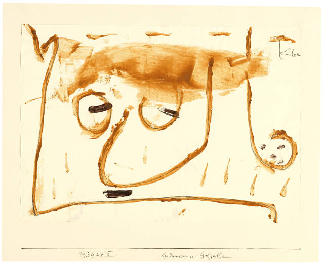 Paul Klee : Gedanken an Golgatha, 1939 - Werknummer 1939.1045 (EF 5) 