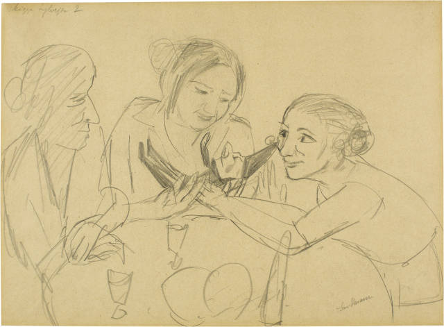 Max Beckmann : Sylvesterabend (Skizze Sylvester 2), 1921 (?)