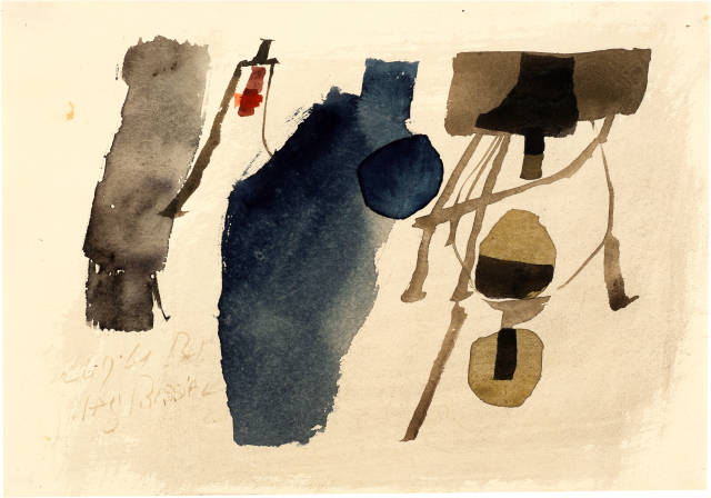 Julius Bissier : Komposition 26. September 1961, 1961 