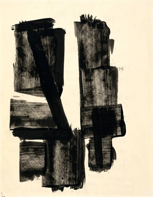 Pierre Soulages : Composition, circa 1957