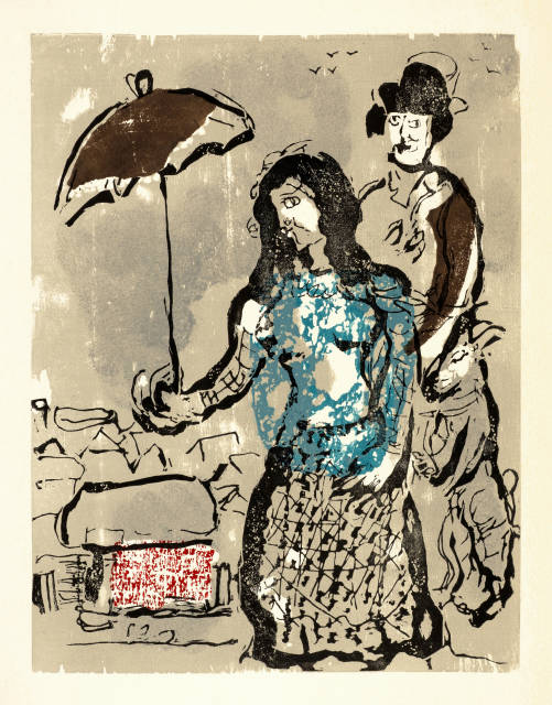 Marc Chagall  : Poèmes. Gravures originales sur bois de  ..., 1968