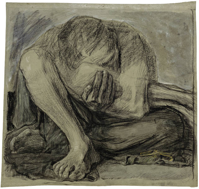 Käthe Kollwitz : Frau mit totem Kind, 1903