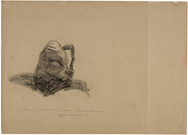 Käthe Kollwitz : Kopfstudie für den toten Jungen, 1907