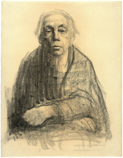 Käthe Kollwitz : Selbstbildnis, 1936